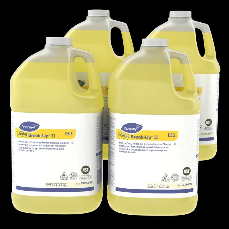 Suma® Break-Up® Degreaser 1 GAL Multi Surface Heavy Duty Liquid RTU Foam Kosher 4/Case