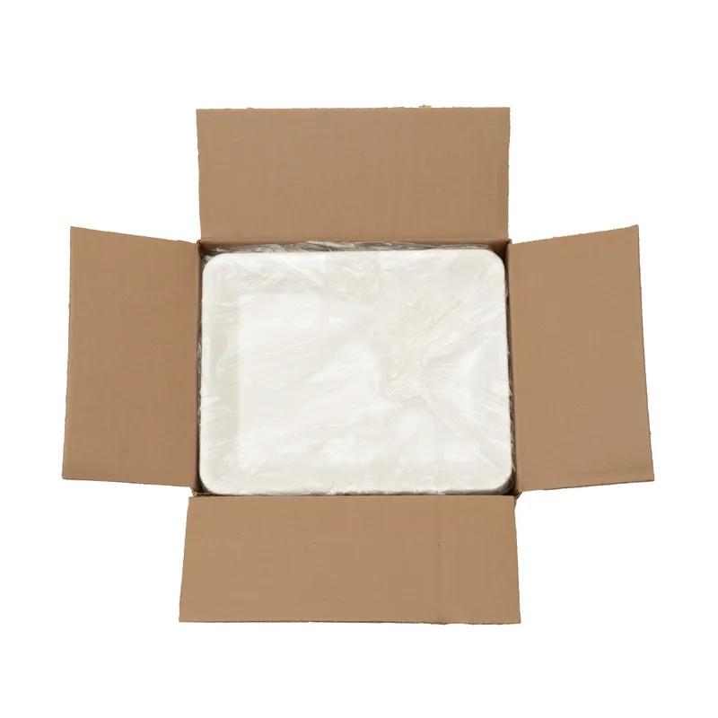 Platter Pleasers Serving Tray 10X8 IN Plastic White Rectangle 25/Case