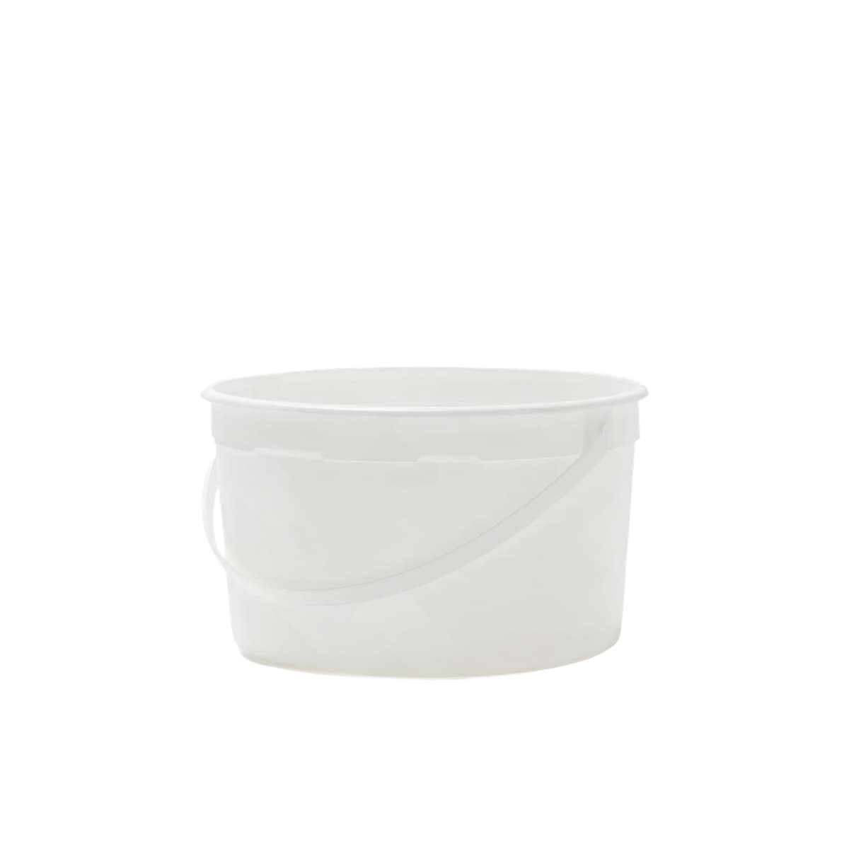 Bucket & Tub Base 128 OZ HDPE White Round 240/Case