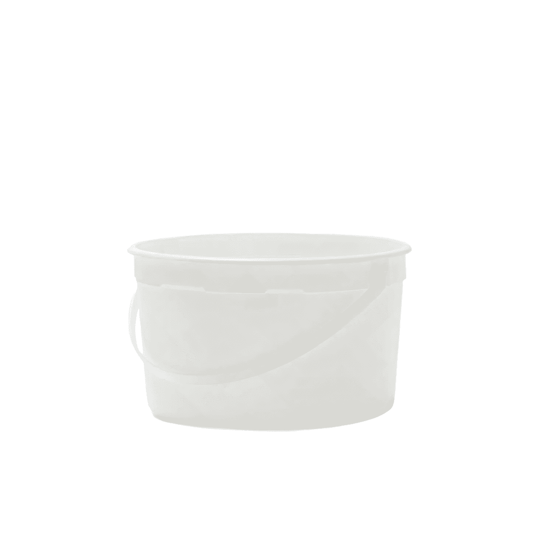 Bucket & Tub Base 128 OZ HDPE White Round 240/Case