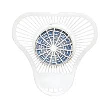 Urinal Screen Spice White Blue Non-Para With Blue Dye Indicator 12 Count/Box