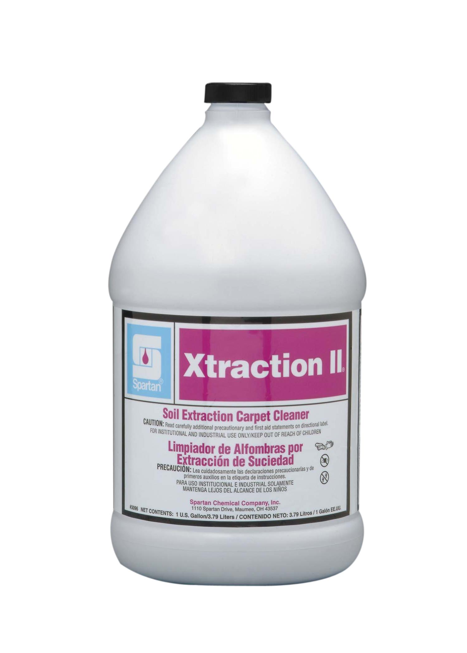Xtraction II® Springtime Carpet Extraction Cleaner 1 GAL Heavy Duty Non-Caustic Alkaline Concentrate 4/Case