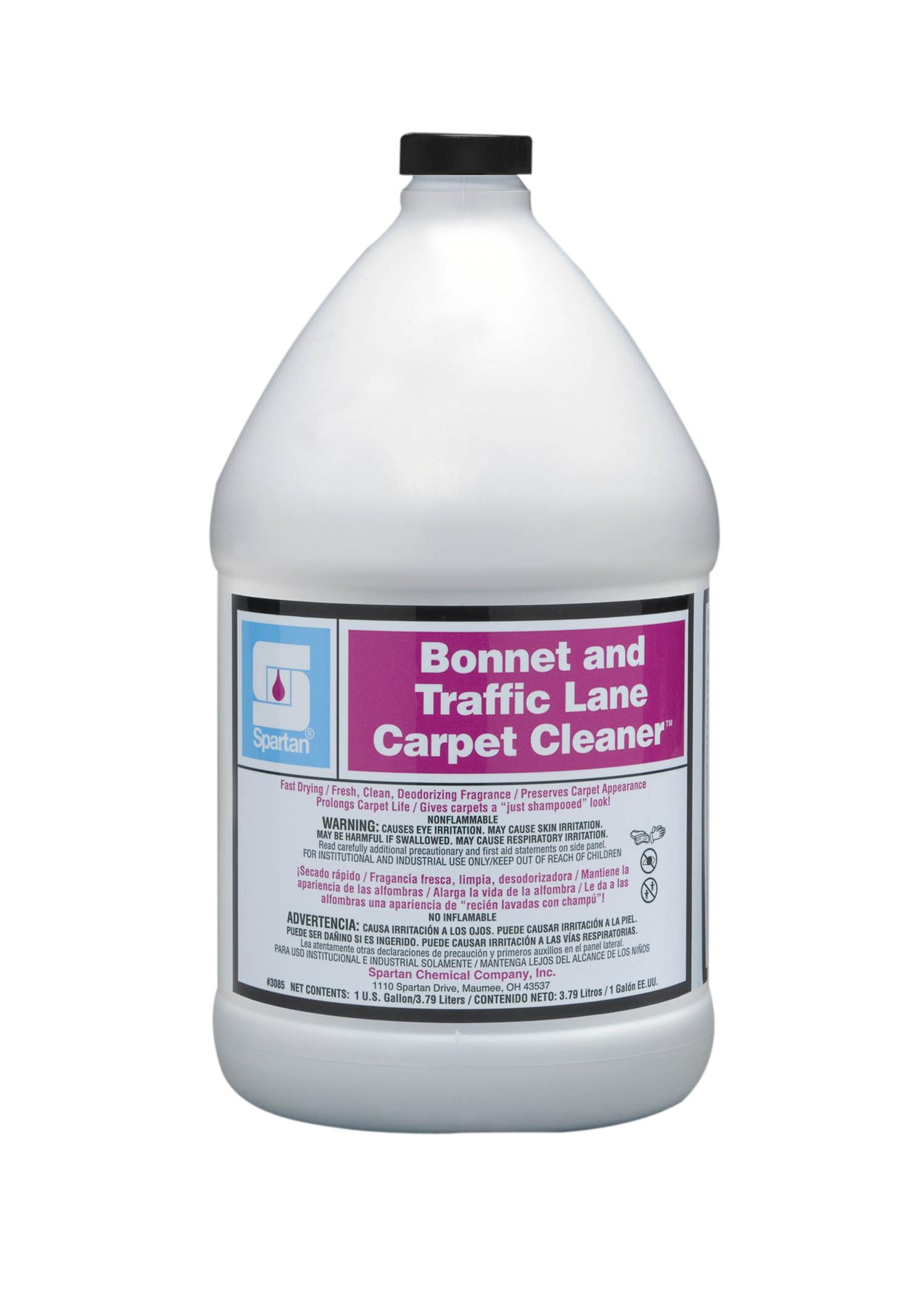 Bonnet & Traffic Lane Floral Carpet Cleaner Bonnet 1 GAL Alkaline Concentrate Fast Drying 4/Case