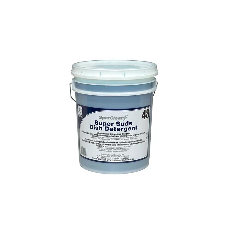 SparClean® Super Suds 48 Clean Scent Manual Dish Detergent 5 GAL Blue Neutral Liquid 1/Pail