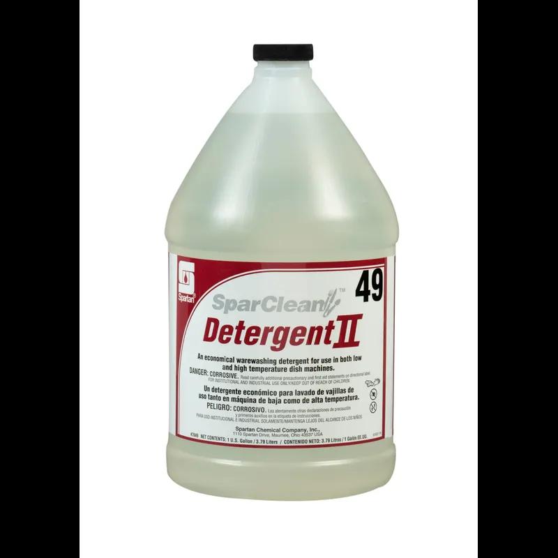 SparClean® Detergent II 49 Mild Scent Dishmachine Detergent 1 GAL Alkaline Liquid 4/Case