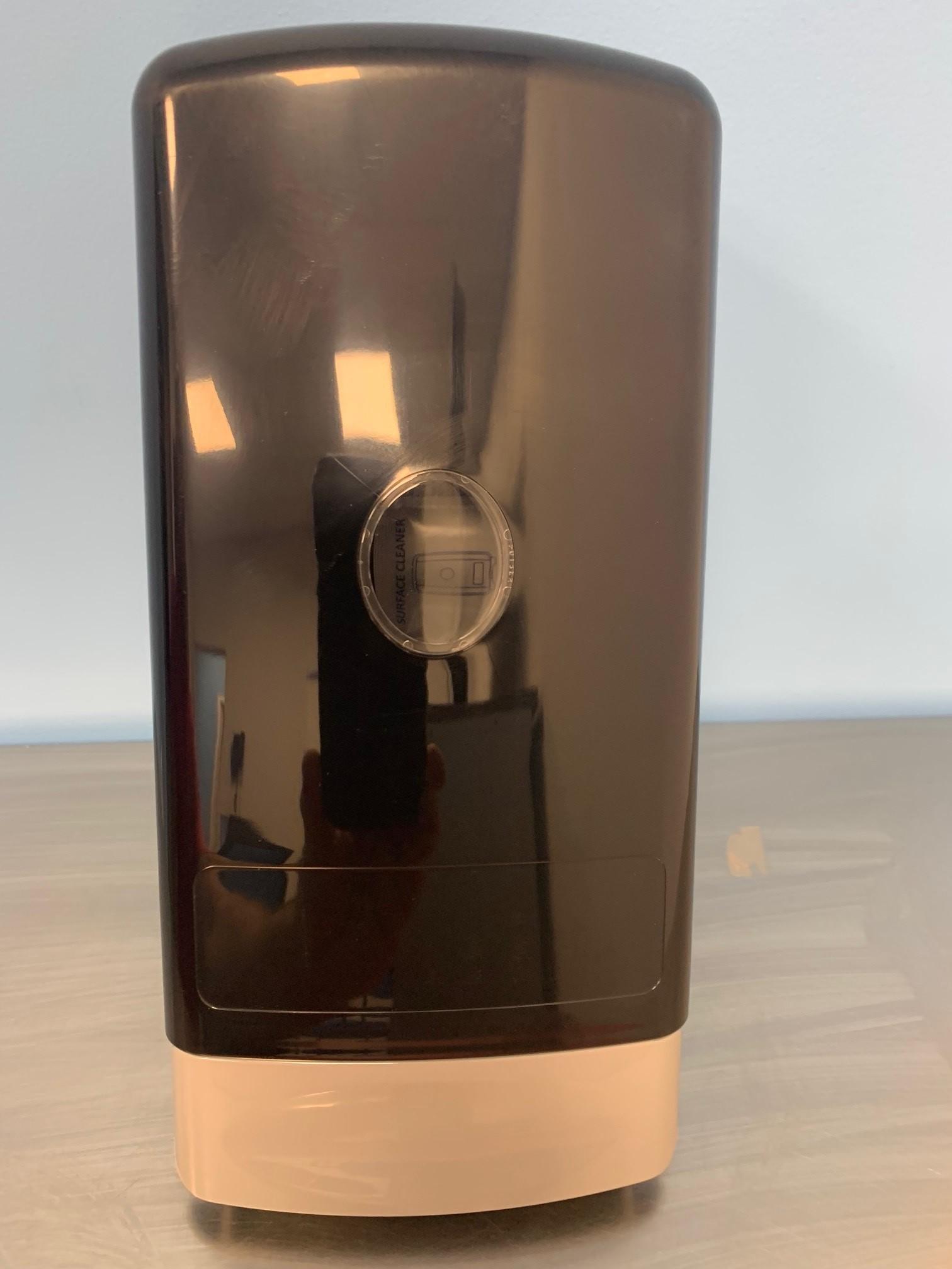 Hand Sanitizer & Soap Dispenser Black Manual Bag-in-Box 1/Each