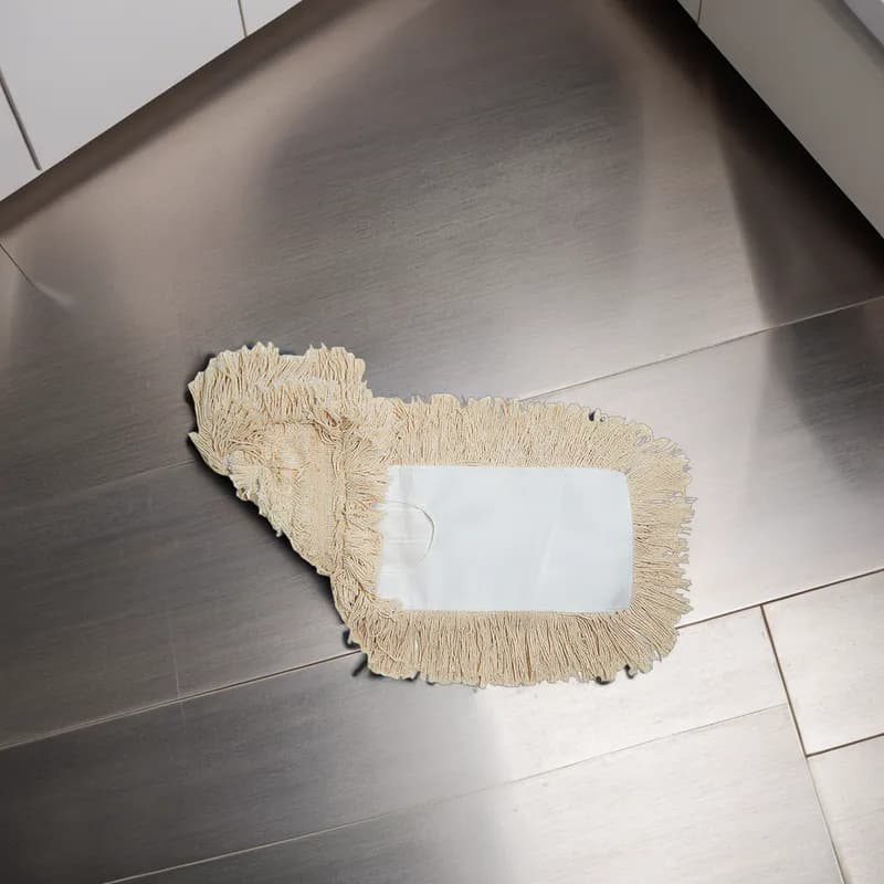 Dust Mop 18X5 IN White Synthetic Fiber Cut End 12/Case