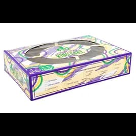 King Cake Box 14X10X3 IN Paperboard Multicolor Mardi Gras 100/Case