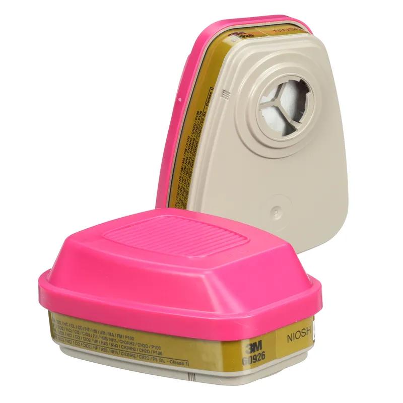 3M™ 60926 Vapor & Acid Gas Cartridge 4.2X3.4 IN Pink 2 Count/Pack 60 Count/Case