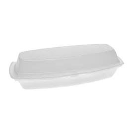 Hot Dog Take-Out Container Hinged 7.3X3X2 IN Polystyrene Foam White 504/Case