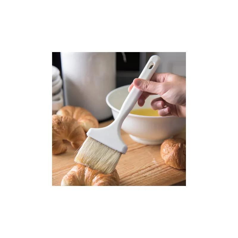 Pastry Brush 3 IN Boar Bristle Plastic White 1/Each