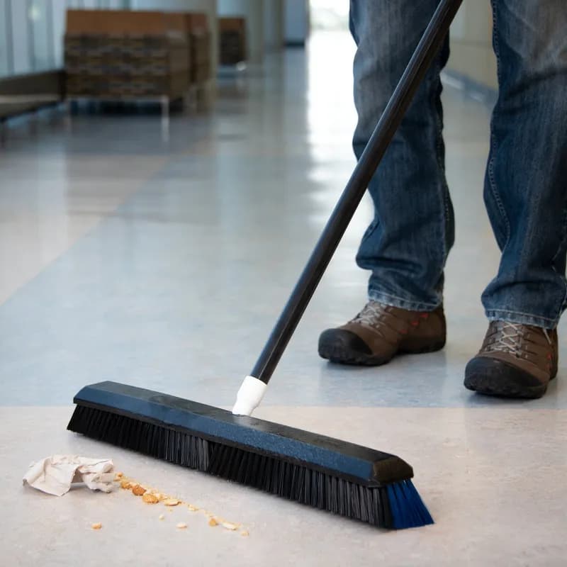 Flo-Pac® Omni Sweep® Broom Head 24X2.63X3.50 IN Black Plastic Hygienic 1/Each