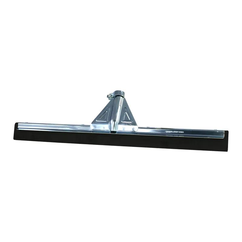 WaterWand™ Floor Squeegee Heavy Duty Steel Rubber Silver Black With 22IN Head 1/Each