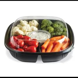Fresh 'n Clear® Bowl 48 OZ PET Black 150/Case