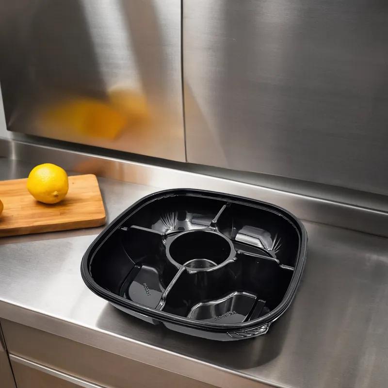 Fresh 'n Clear® Bowl 48 OZ PET Black 150/Case