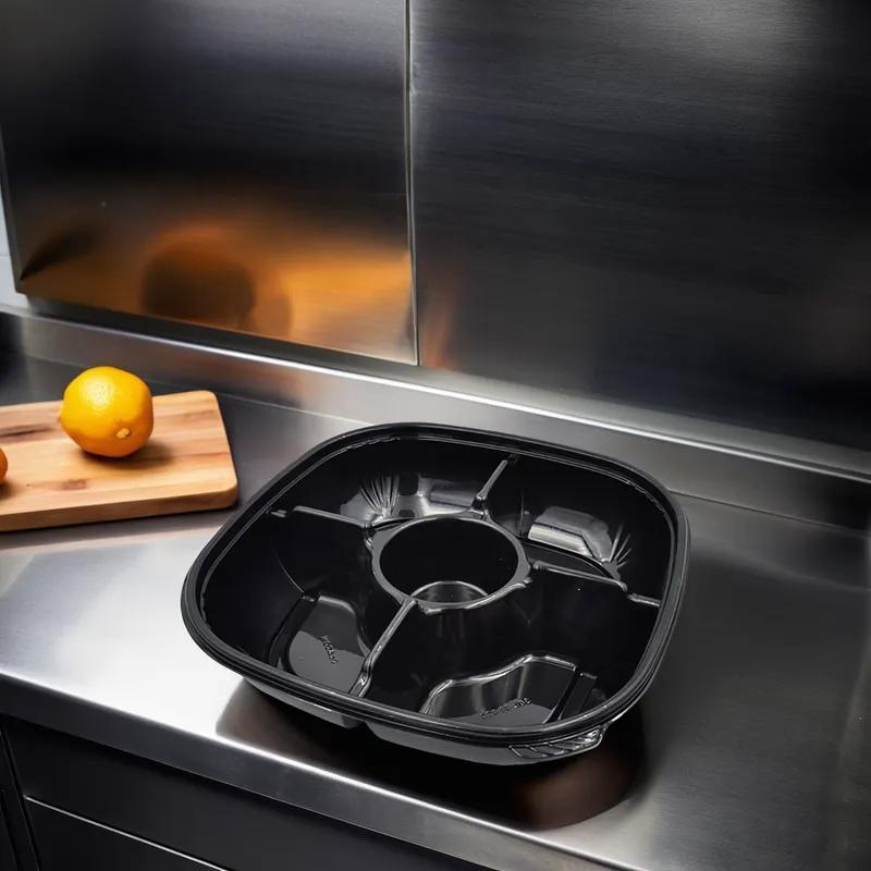 Fresh 'n Clear® Bowl 48 OZ PET Black 150/Case