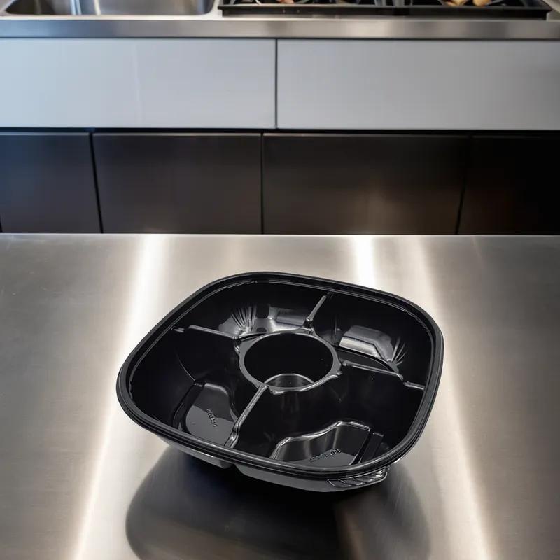 Fresh 'n Clear® Bowl 48 OZ PET Black 150/Case