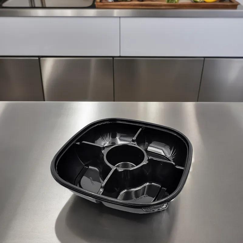 Fresh 'n Clear® Bowl 48 OZ PET Black 150/Case