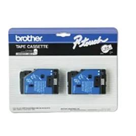 P-Touch® Printer Ink Cartridge Black White .5 IN Letters 2/Pack