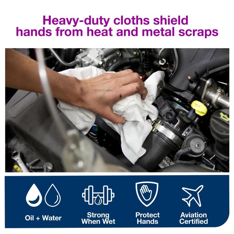 Tork All Purpose Cleaning Cloth  16.125X8.27 IN White Interfold Embossed Pop-Up Box Refill 80 Count/Pack