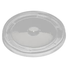 Lid Flat PP Clear Round For 6-16 OZ Hot Container Unhinged 1000/Case
