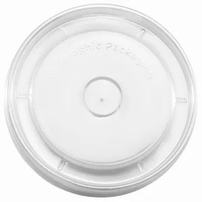 Lid Flat PP Clear Round For Container Unhinged 1000/Case