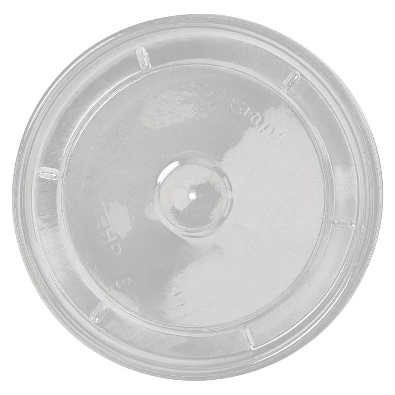 Lid Flat PP Clear Round For 6-16 OZ Hot Container Unhinged 1000/Case