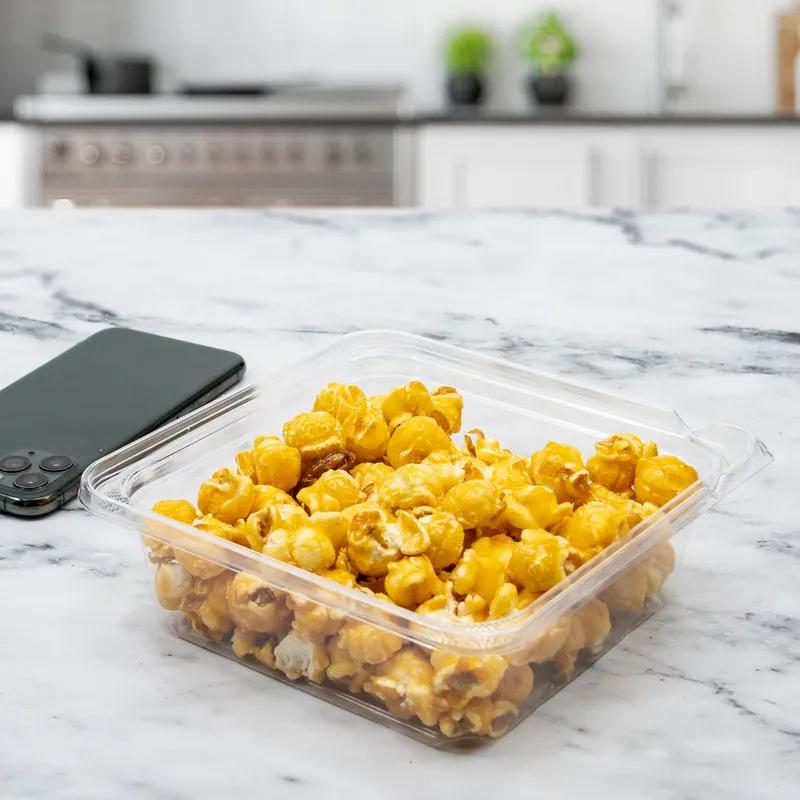 Dart® TamperGuard™ Deli Container Base 24 OZ PET Clear Square 75 Count/Pack 4 Packs/Case 300 Count/Case