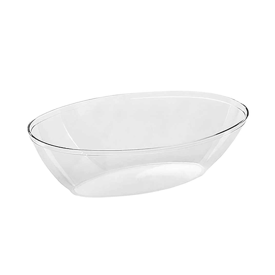 WNA CaterLine® Luau Bowl 64 OZ PS Clear Oval 50/Case