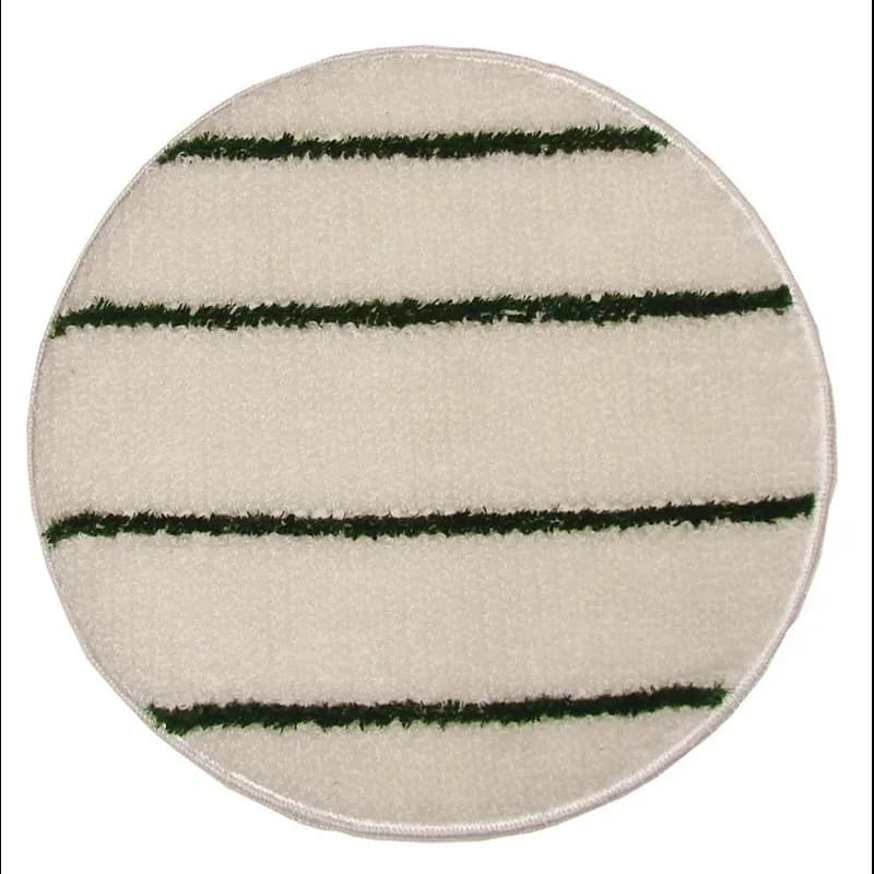 SOIL-SORB™ Carpet Bonnet 17 IN White Green Blended Yarn 1/Each