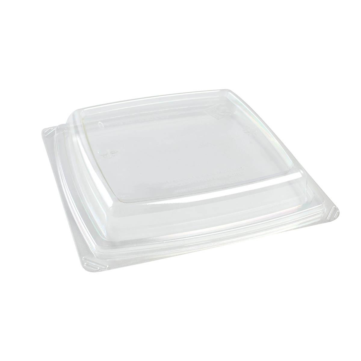 The BOTTLEBOX ® Lid Dome 1 Compartment RPET Clear Rectangle For Container 800/Case