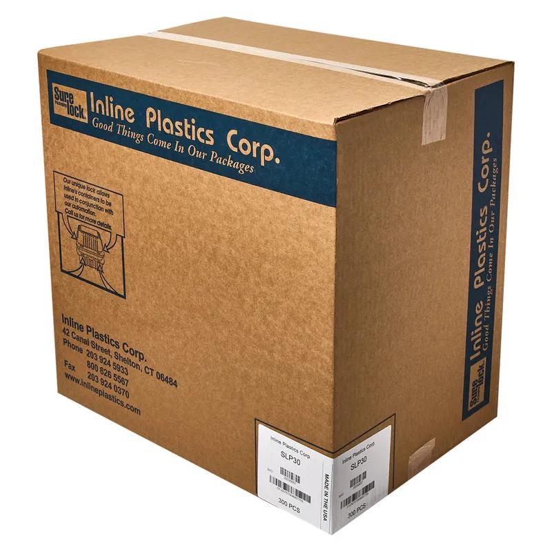 Essentials SureLock Bakery Hinged Container With Dome Lid 9.375X6.75X2.25 IN RPET Clear Rectangle 300/Case