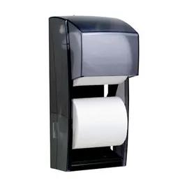 Scott® Essential Toilet Paper Dispenser Wall Mount, Locking Smoke 2-Roll Standard (SRB) 1/Each