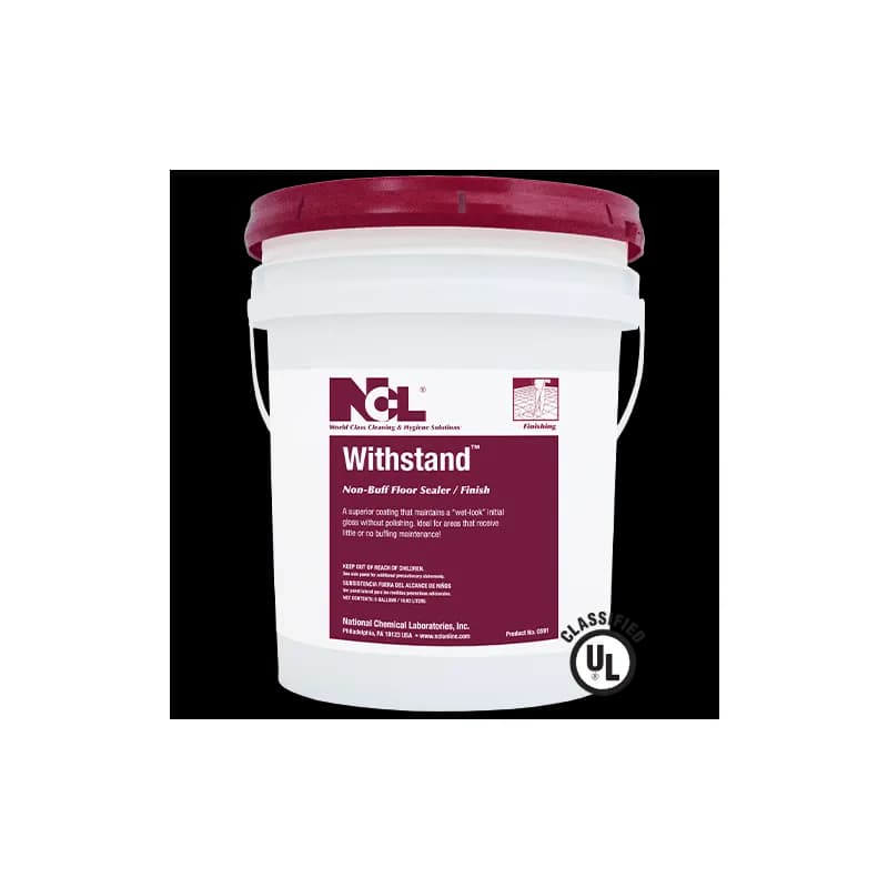 WITHSTAND Floor Sealer & Finish 12X12X15 IN 5 GAL RTU Pure Acrylic Polymers 1/Pail