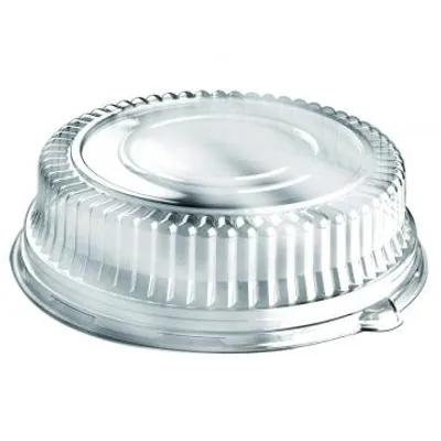 Serving Tray Base & Lid Combo With Dome Lid Large (LG) 12X4.56 IN PET Black Clear Round 25/Case