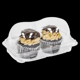 Cupcake Hinged Container With Dome Lid Jumbo 2 CT 8X5.25X3.8 IN PET Clear 220/Case