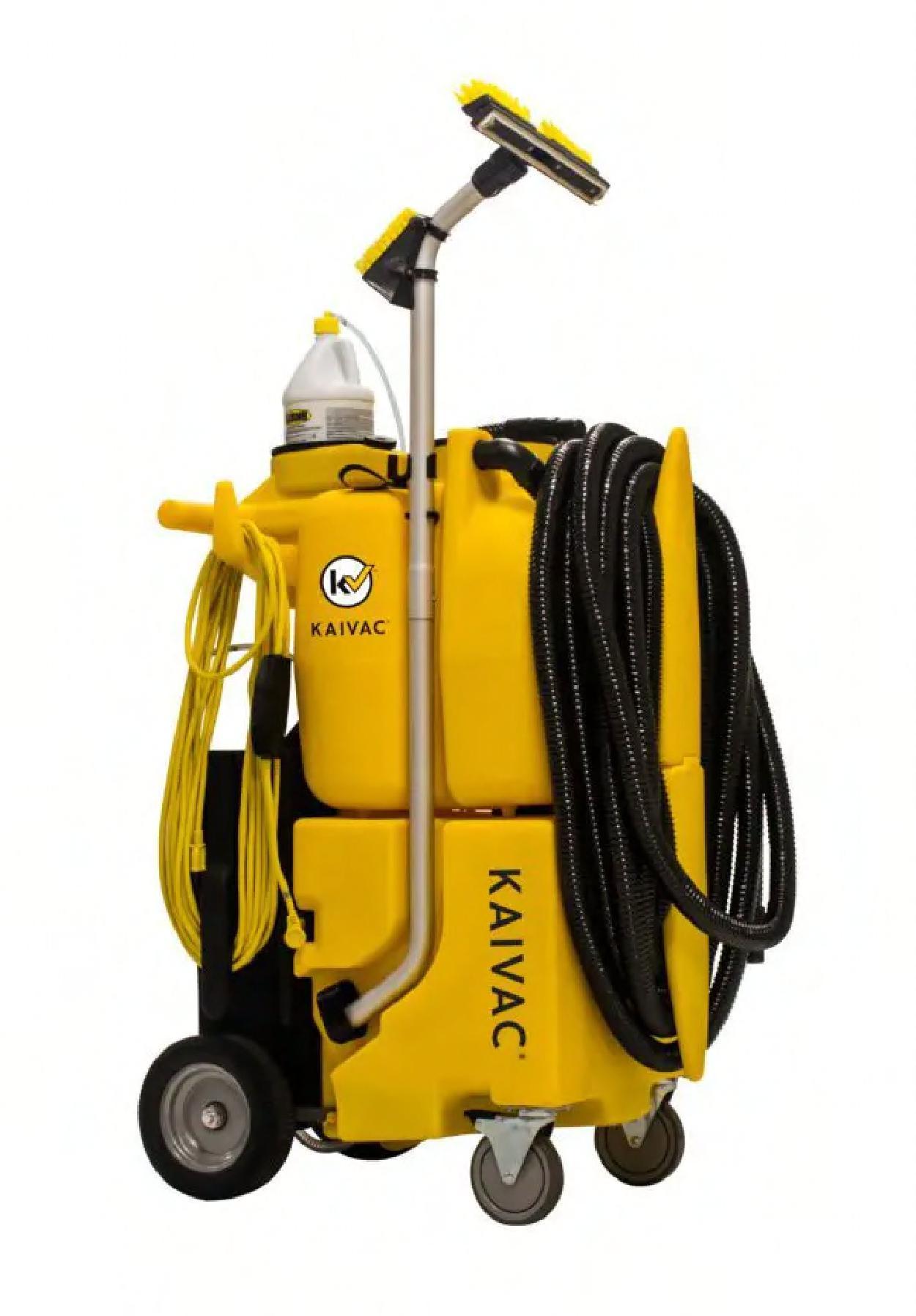 KaiVac® Cleaning Machine 27 GAL 500 PSI 36v With 50FT Cord No Touch Cleaning HEPA Filter Lithium-Ion Battery 1/Each