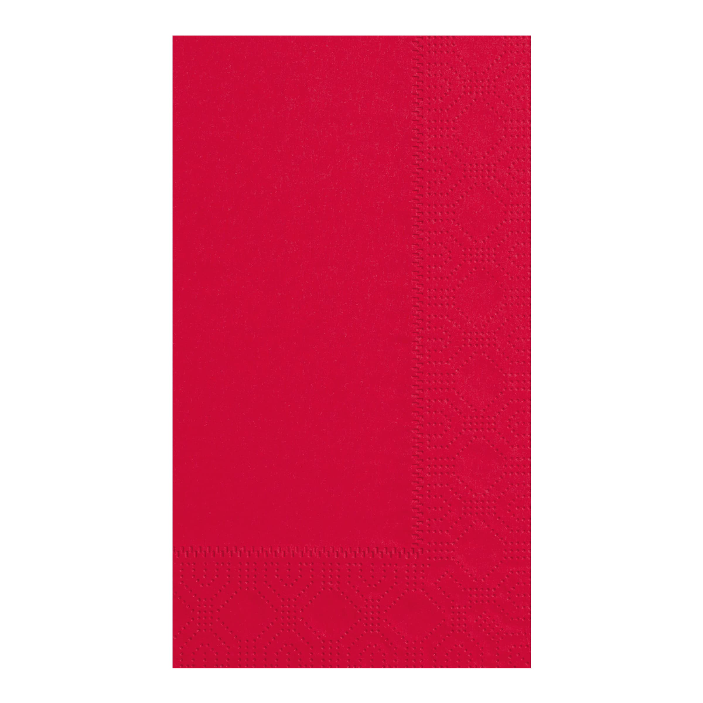 Dinner Napkins 15X17 IN Red Paper 2PLY 1000/Case