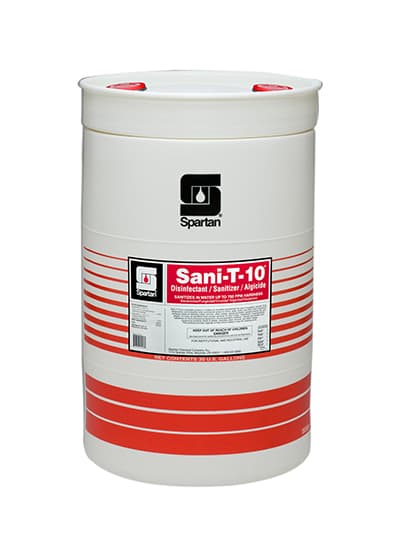 Sani-T-10® Mild Scent Disinfectant & Sanitizer 30 GAL Multi Surface Food Contact Neutral 1/Drum
