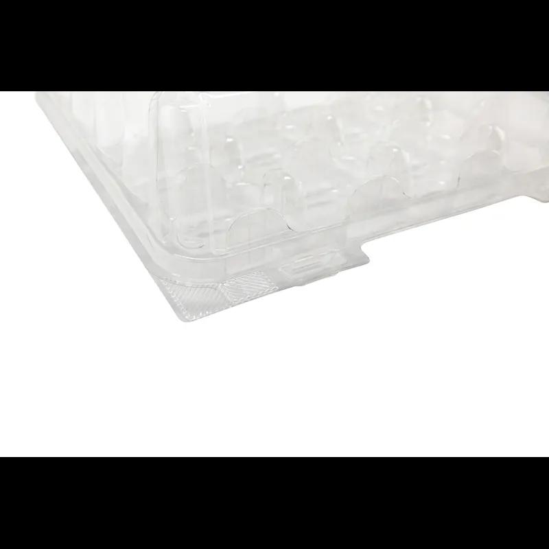 Mini Cupcake Hinged Container With Dome Lid 12 Compartment Plastic Clear 225/Case