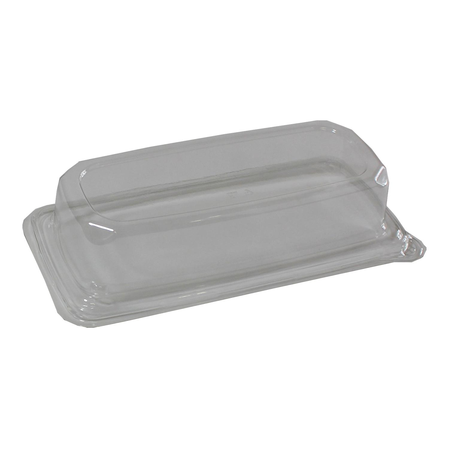 Lid Dome 9.9X4.9X2.1 IN PET Clear Rectangle For Hoagie & Sub Container 300/Case
