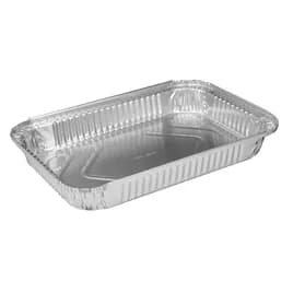Take-Out Container Base 12.125X8.125X1.5 IN Aluminum Silver Oblong 250/Case