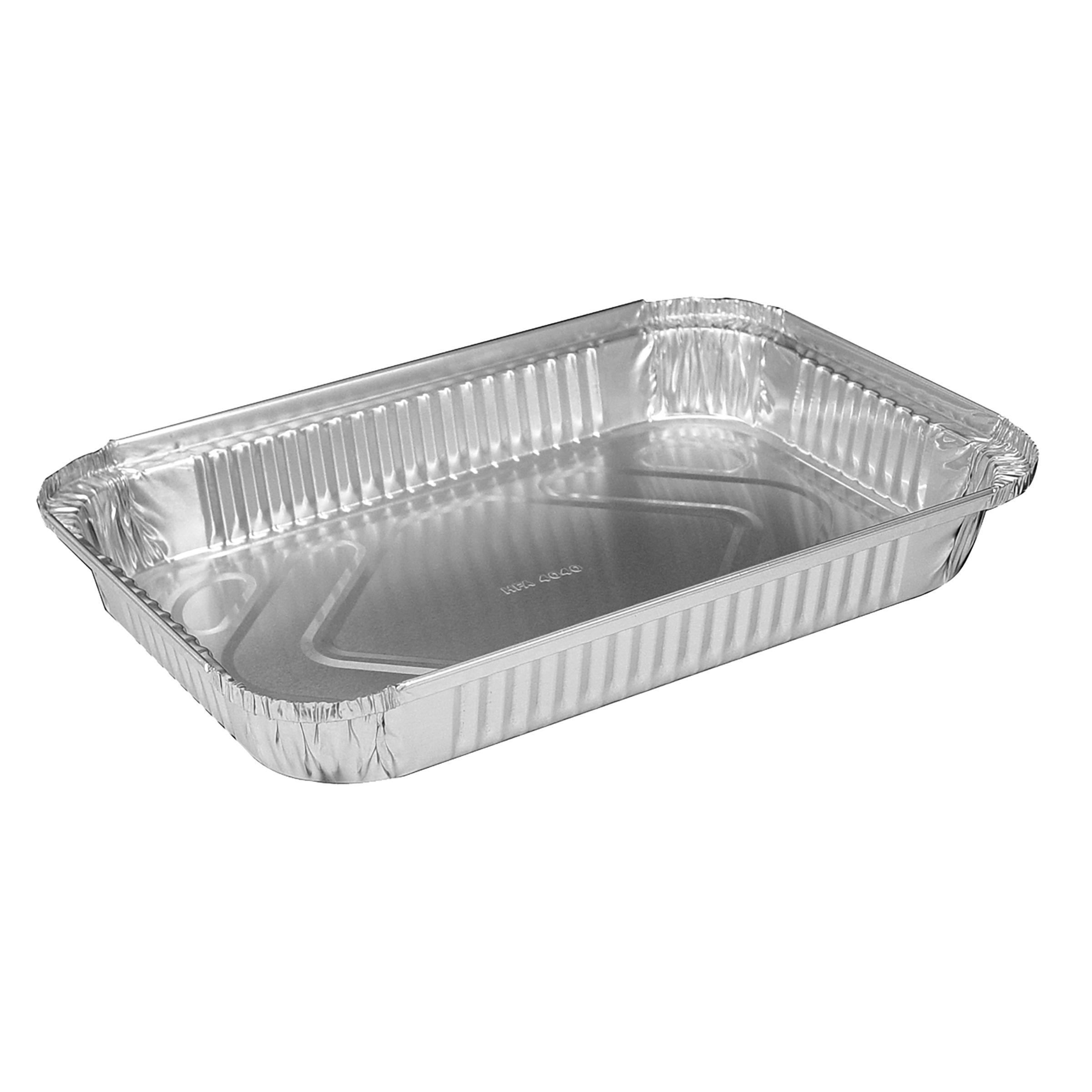 Take-Out Container Base 12.125X8.125X1.5 IN Aluminum Silver Oblong 250/Case