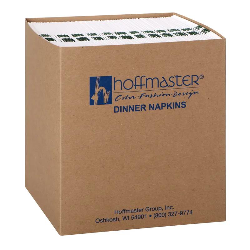 Dinner Napkins 17X15 IN White Holiday Greetings Tissue Paper 2PLY 1/8 Fold 1000/Case