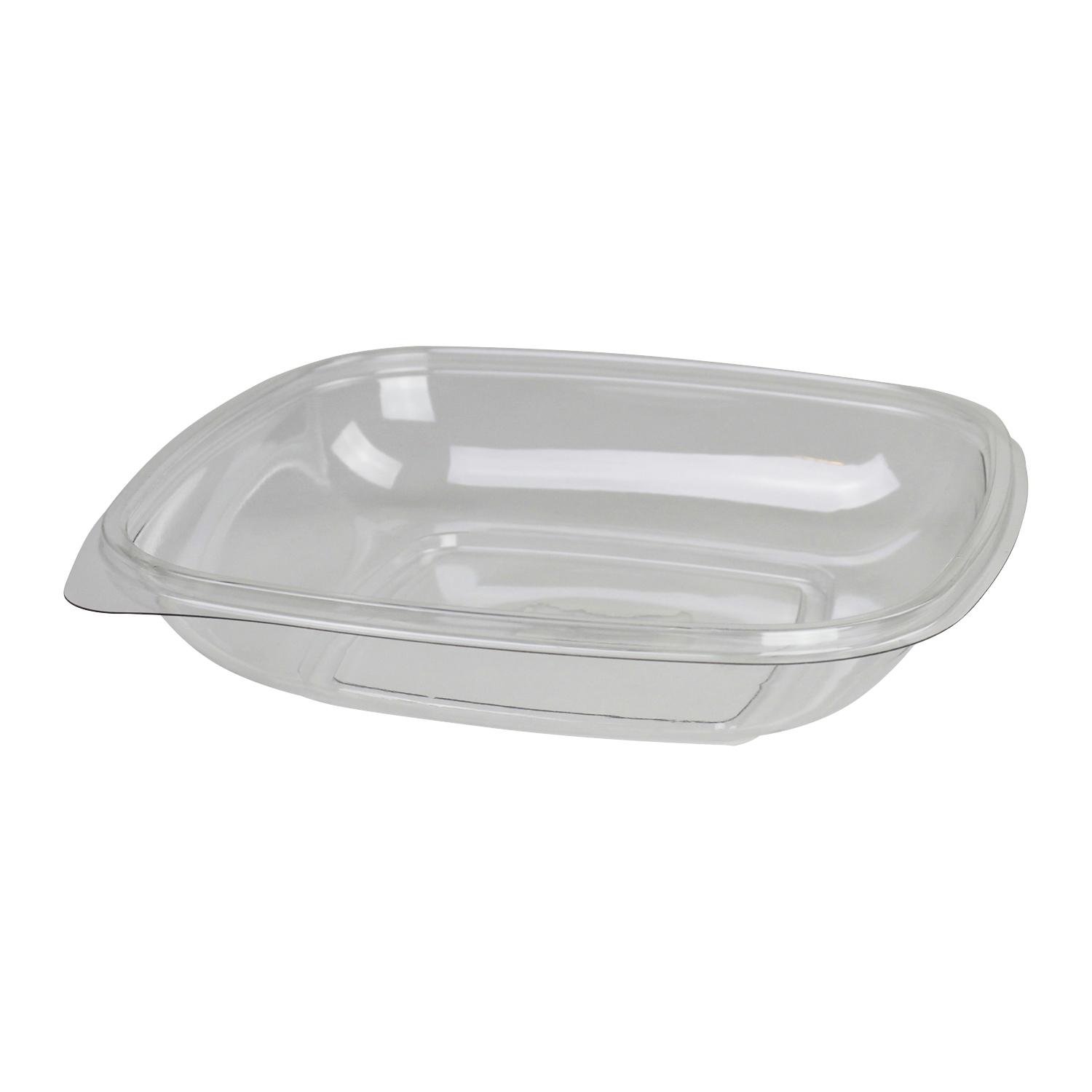 Bowl Medium (MED) 24 OZ 7.5X7.5X1.63 IN PET Clear Square 300/Case