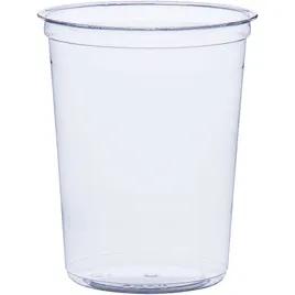 Solo® Cold Deli Container Base 32 OZ RPET Clear Round Freezer Safe 50 Count/Pack 10 Packs/Case 500 Count/Case