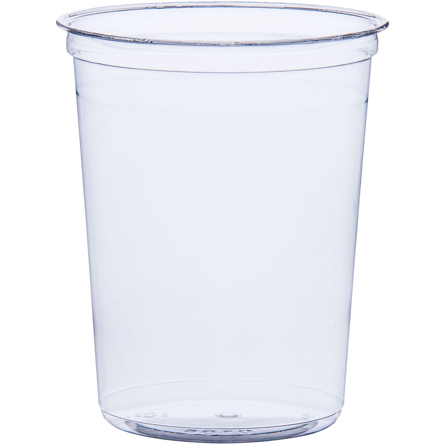 Solo® Cold Deli Container Base 32 OZ RPET Clear Round Freezer Safe 50 Count/Pack 10 Packs/Case 500 Count/Case