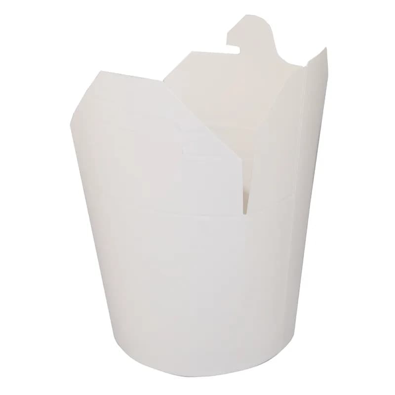 Bio-Plus View® Food Pail 12 OZ 3.25X3 IN Paper White Round 500/Case