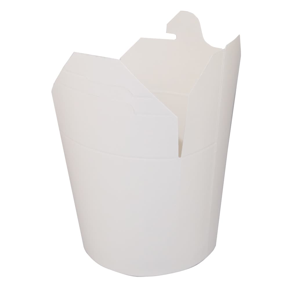 Bio-Plus View® Food Pail 12 OZ 3.25X3 IN Paper White Round 500/Case