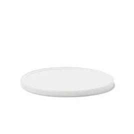 Lid Flat 8.56X0.48 IN LLDPE White Round For Container 240/Case